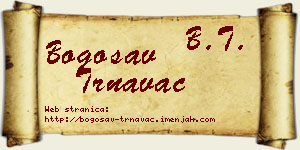 Bogosav Trnavac vizit kartica
